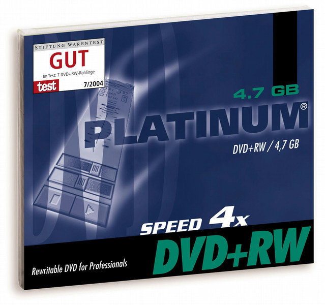 Platinum DVD+RW 4x 4.7GB 25pcs 4.7GB DVD+RW 25Stück(e)