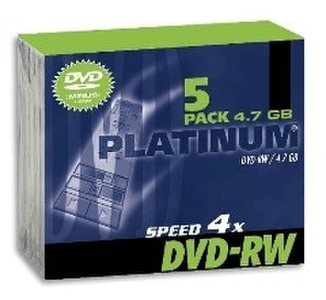 Platinum DVD-RW 4x 4.7 GB 5pcs SlimCase 4.7GB DVD-RW 5pc(s)