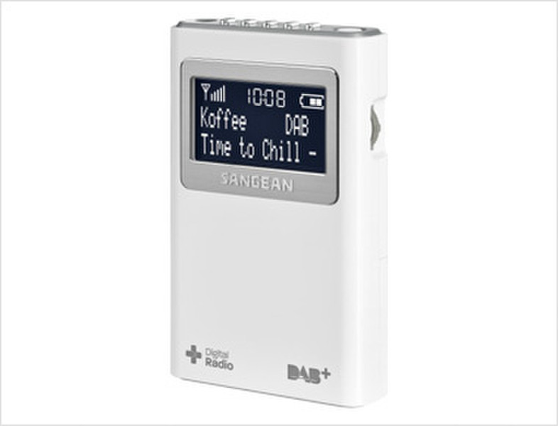 Sangean DPR-39 Портативный Белый радиоприемник
