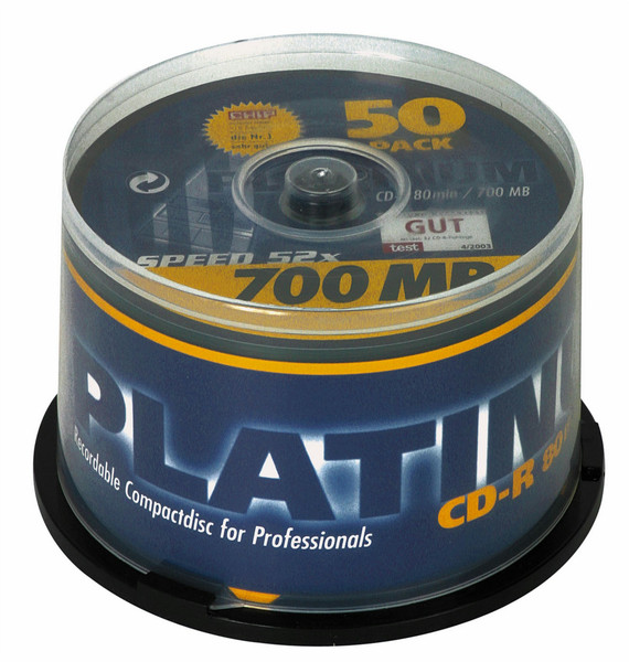 Platinum CD-R 52x 700MB 50pcs CD-R 700MB 50Stück(e)
