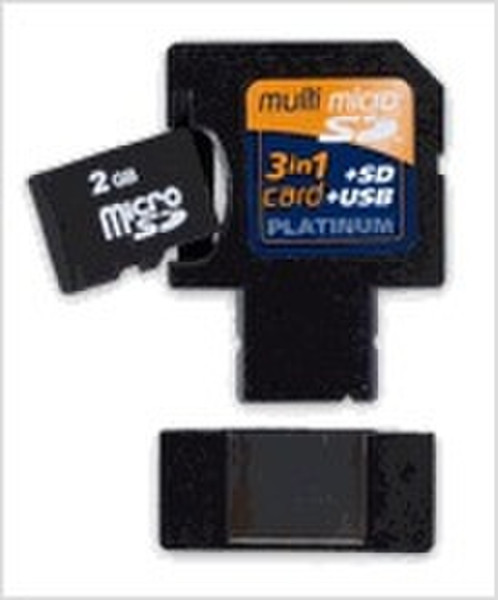 Platinum Multi SDHC 3in1 2GB Speicherkarte