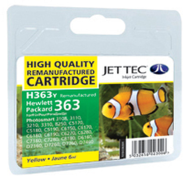 Jet Tec HP363 C8773E yellow ink cartridge