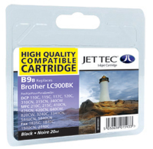 Jet Tec LC-900BK Black ink cartridge