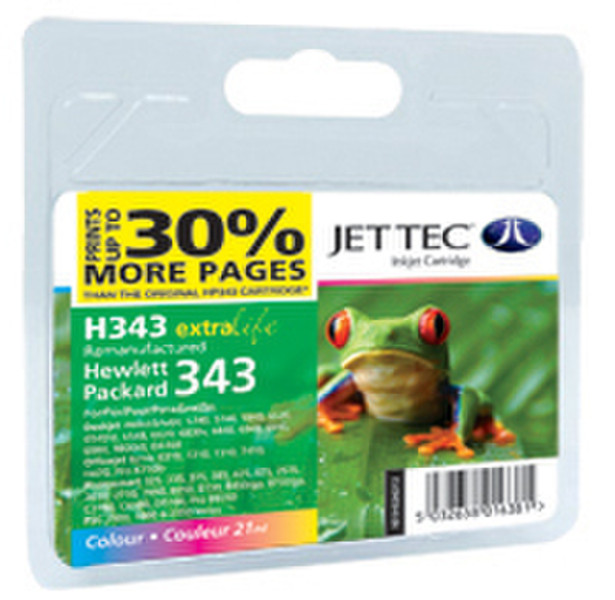 Jet Tec HP343 C8766EE cyan,magenta,yellow ink cartridge