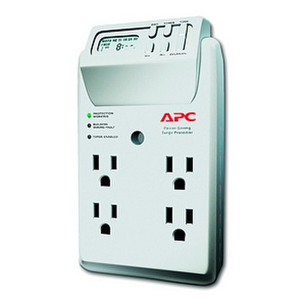 Schneider Electric P4GC 4AC outlet(s) 120V White surge protector