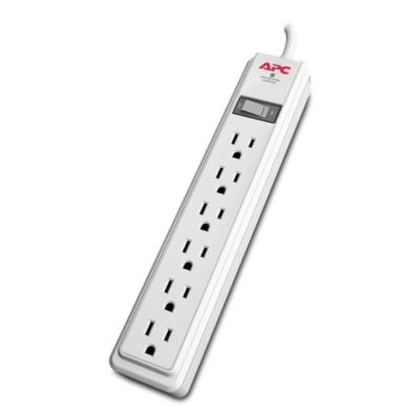 Schneider Electric P62 6AC outlet(s) 120V 0.61m White surge protector