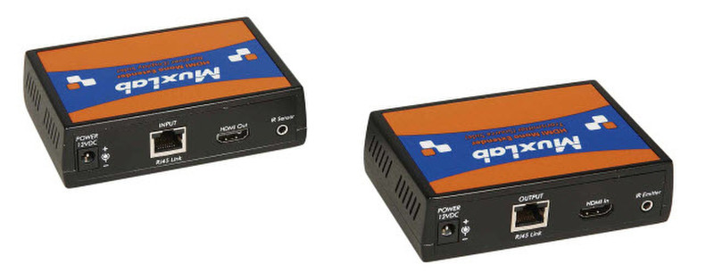 MuxLab 500450 AV transmitter & receiver Schwarz Audio-/Video-Leistungsverstärker