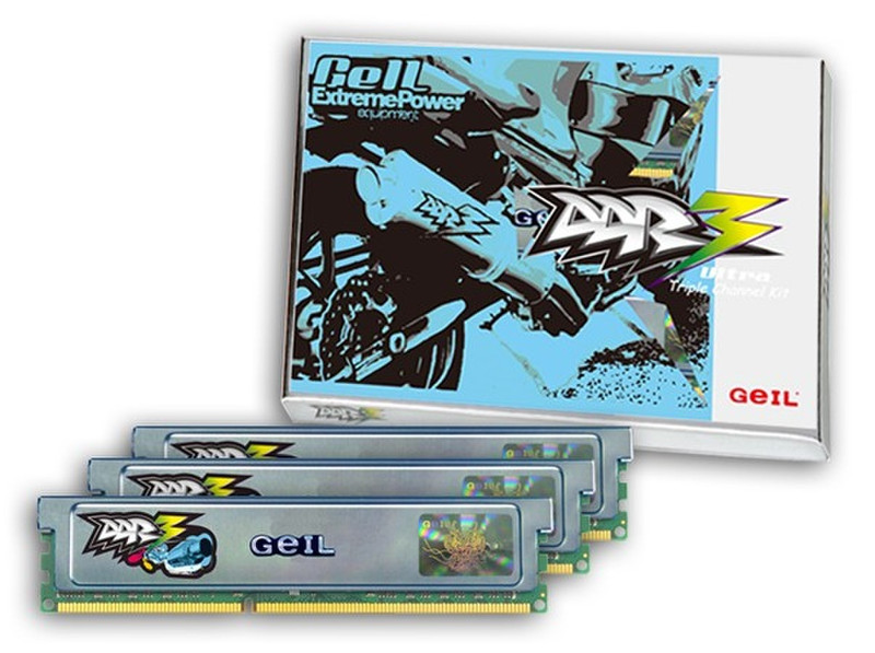 Geil 6GB DDR3 PC3 14400 Triple Channel Kit 6GB DDR3 1800MHz memory module
