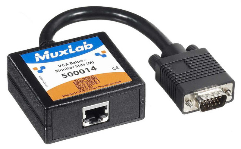 MuxLab 500014 AV transmitter Черный АВ удлинитель