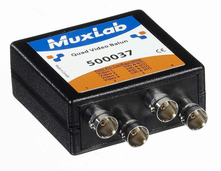MuxLab 500032 AV transmitter Black AV extender