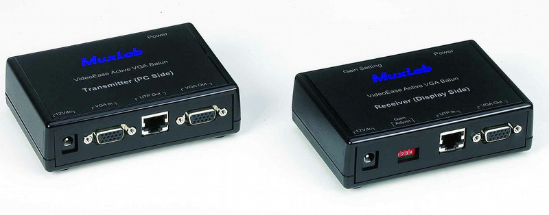 MuxLab 500035 AV transmitter Black AV extender