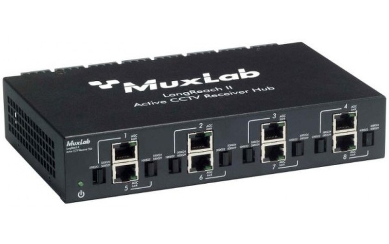 MuxLab 500126 AV-Receiver Schwarz Audio-/Video-Leistungsverstärker