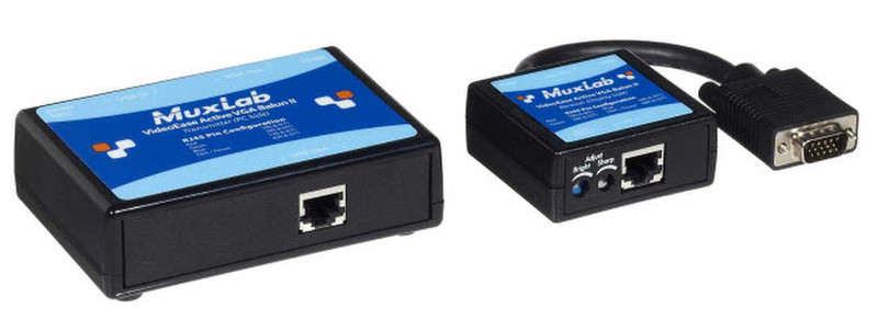 MuxLab 500142 AV receiver Black AV extender