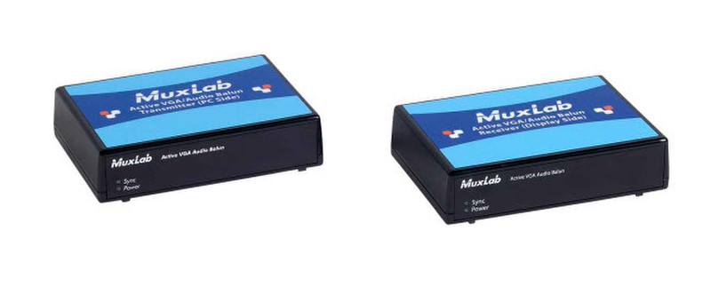 MuxLab 500145 AV transmitter & receiver Black AV extender