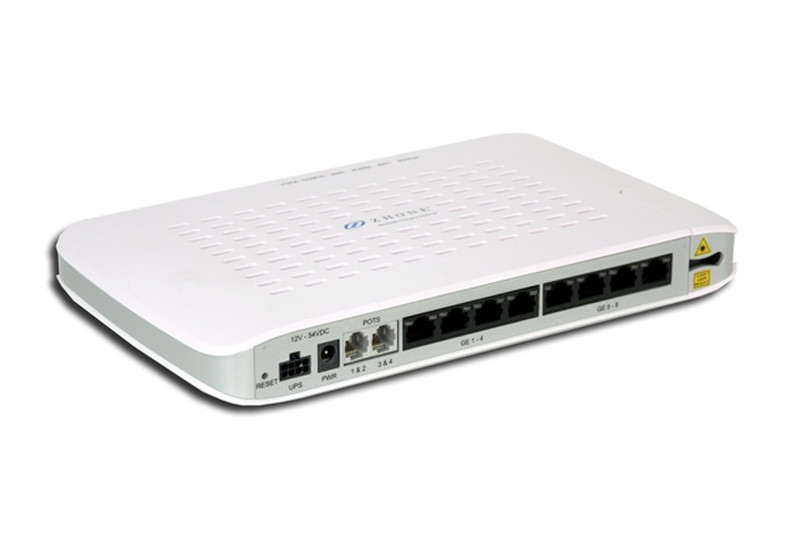 Zhone ZNID-GE-2624A-00 Eingebauter Ethernet-Anschluss Weiß Router