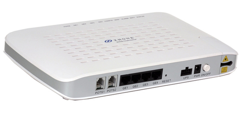 Zhone ZNID-GE-2402-NA Eingebauter Ethernet-Anschluss Weiß Router