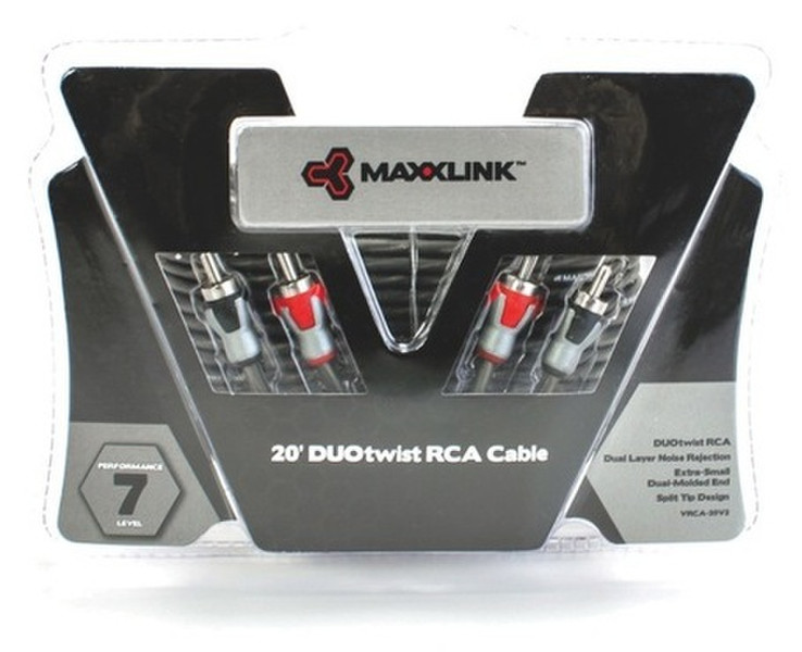 Maxxsonics 20ft. RCA x 2 m/m