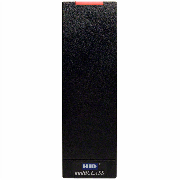 HID Identity multiCLASS SE RP15 Indoor/Outdoor Wiegand Black smart card reader