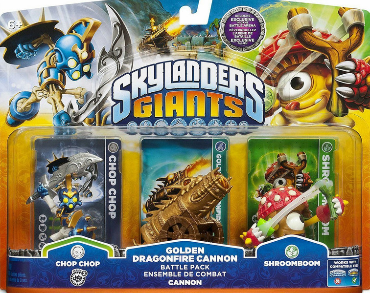 Activision Skylanders: Giants - Golgen Dragonfire Cannon Battle Pack Boy Multicolour 3pc(s) children toy figure set