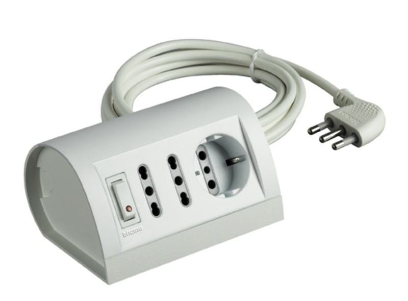 bticino S3711DB 3AC outlet(s) White power extension