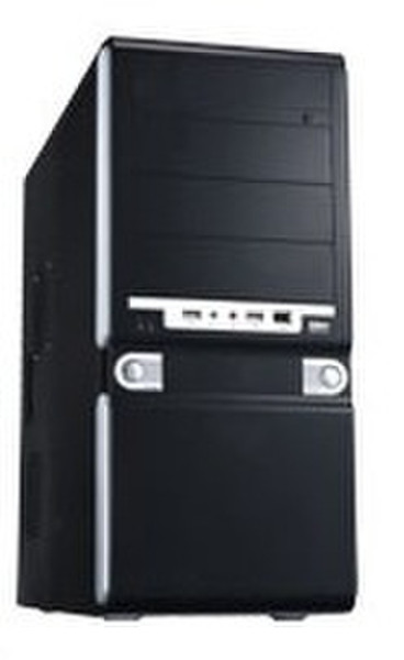MS-Tech LC-182 Midi-Tower Black computer case
