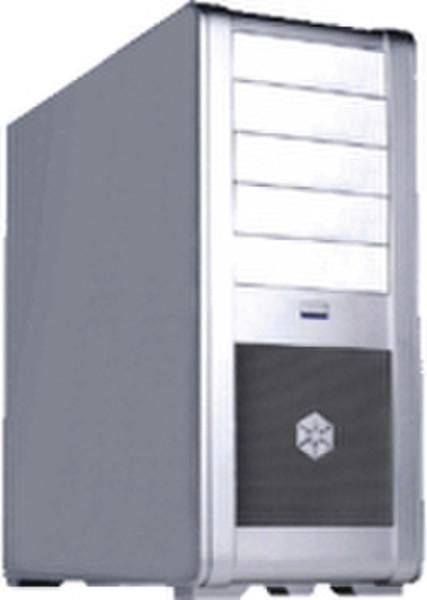 Silverstone FT01S Fortress Full-Tower Silber Computer-Gehäuse