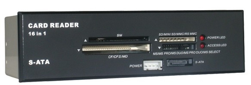 MS-Tech Lu-161s SATA Черный устройство для чтения карт флэш-памяти