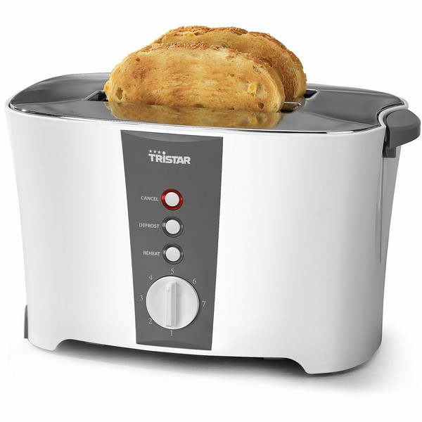 Tristar BR-1002 2slice(s) 800W White toaster