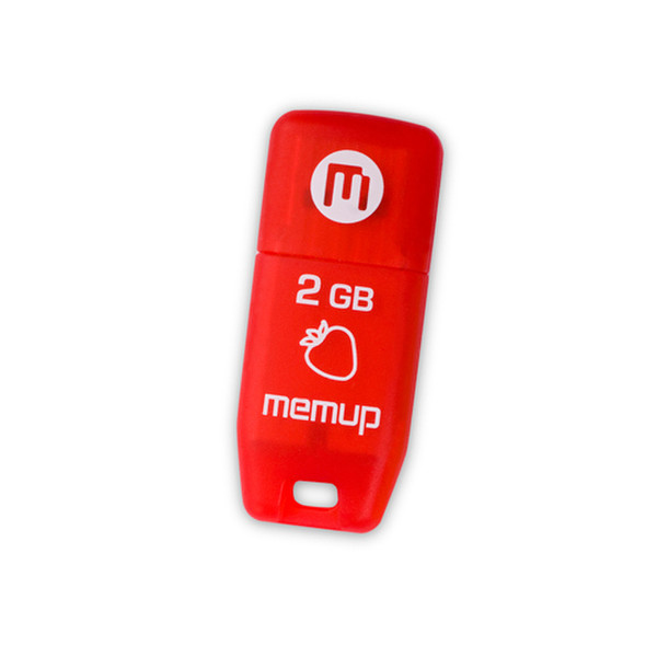 Memup Sweet 2 GB 2GB USB 2.0 Typ A Rot USB-Stick