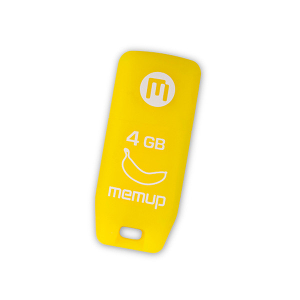 Memup Sweet 4 GB 4GB USB 2.0 Type-A Yellow USB flash drive