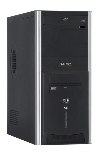 Modecom HARRY MIDI Midi-Tower Black,Silver computer case