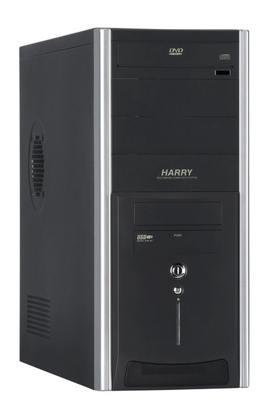 Modecom HARRY MIDI & PREMIUM 500 Midi-Tower 500W Black,Silver computer case