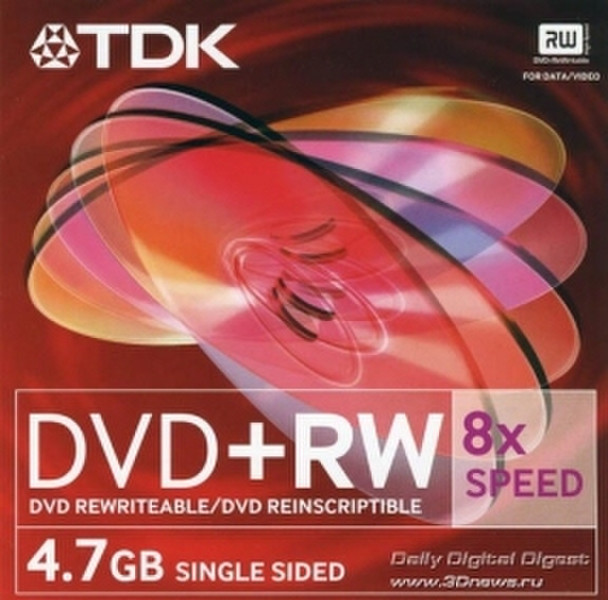 TDK DVD+RW 8x 4.7GB DVD+RW 10Stück(e)