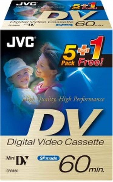 JVC M-DV60DE5P1 MiniDV blank video tape