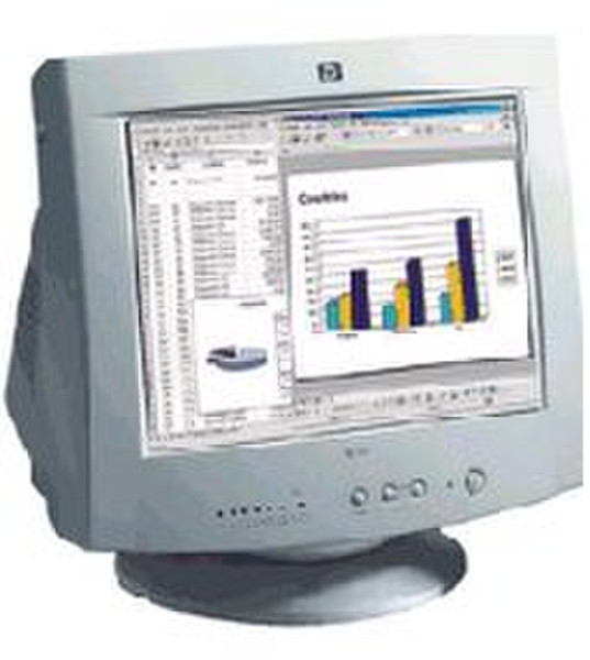 HP crt color monitor 56 15", 13.8" viewable