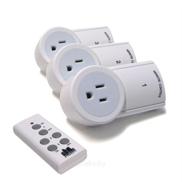Etekcity 3 Pack Remote Wireless Light Switch Socket White socket-outlet