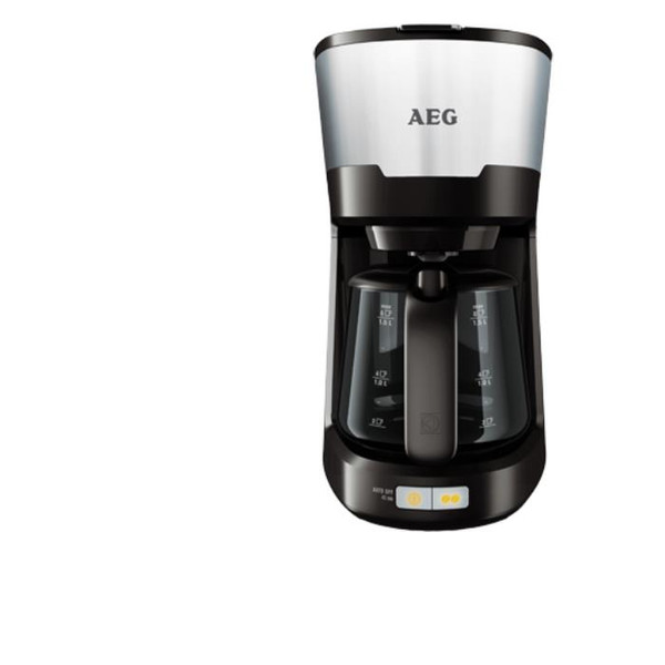 AEG KF5300 Filterkaffeemaschine 1.25l 10Tassen Schwarz, Edelstahl