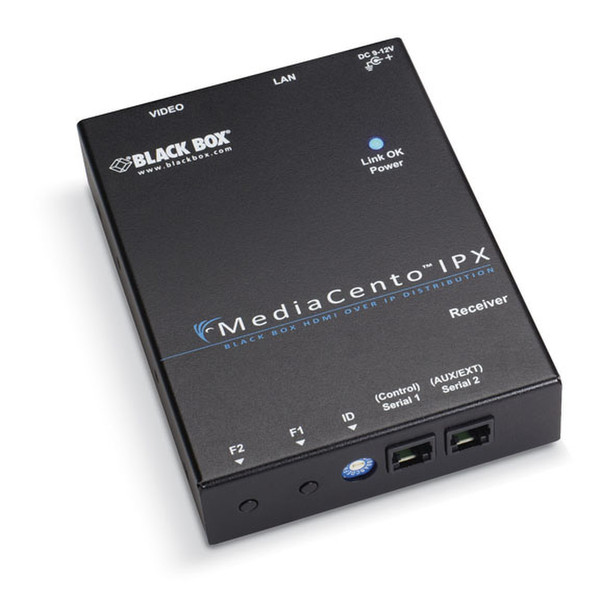 Black Box MediaCento IPX PoE AV receiver Black