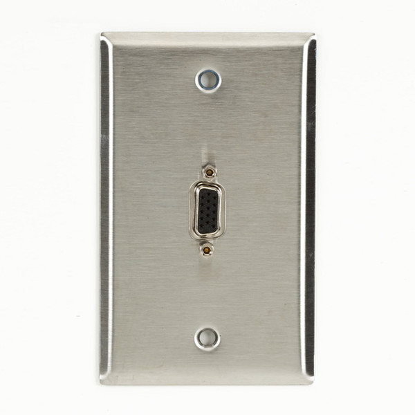 Black Box WPVGA03-R2 Metallic switch plate/outlet cover