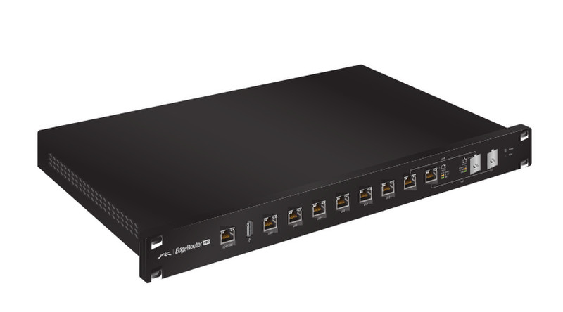Ubiquiti Networks EdgeRouter ERPRO-8 Подключение Ethernet Черный проводной маршрутизатор