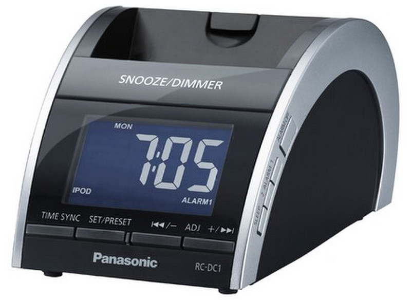 Panasonic RC-DC1 Uhr Digital Schwarz Radio