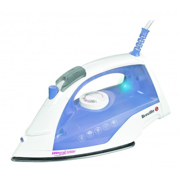 Breville VIN301X Dry & Steam iron Stainless Steel soleplate 2200W Blue,White iron