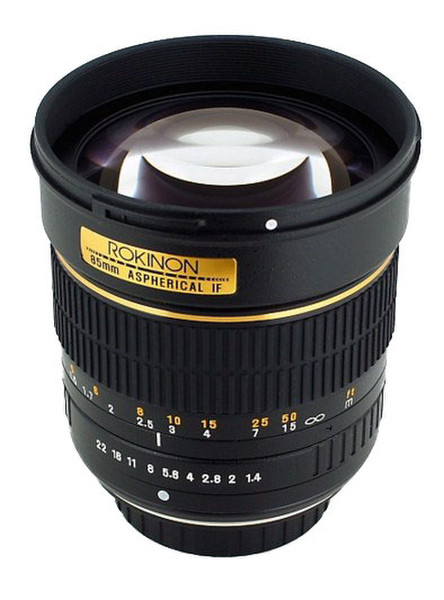 ROKINON 85mm f/1.4 Aspherical SLR Tele lens Black