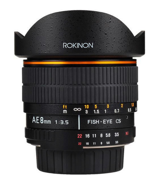 ROKINON 8mm f/3.5 Fisheye AE SLR Wide fish-eye lens Schwarz