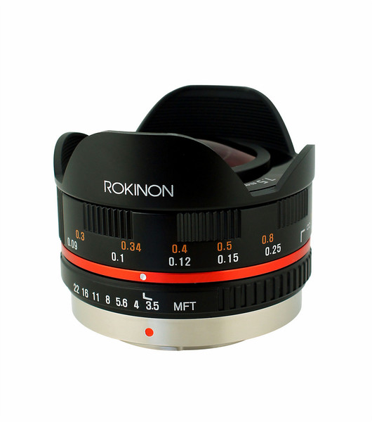 ROKINON 7.5mm 1:3.5 UMC Fisheye CS Беззеркальный цифровой фотоаппарат со сменными объективами Wide fish-eye lens Черный