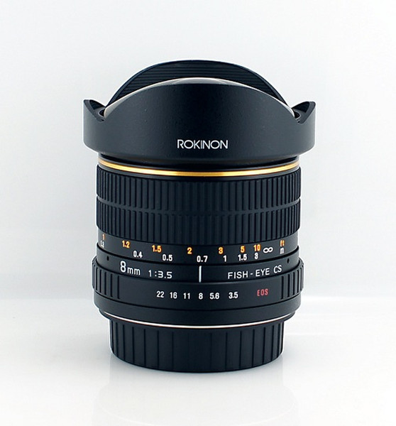 ROKINON 8mm f/3.5 Aspherical Fisheye SLR Wide fish-eye lens Черный