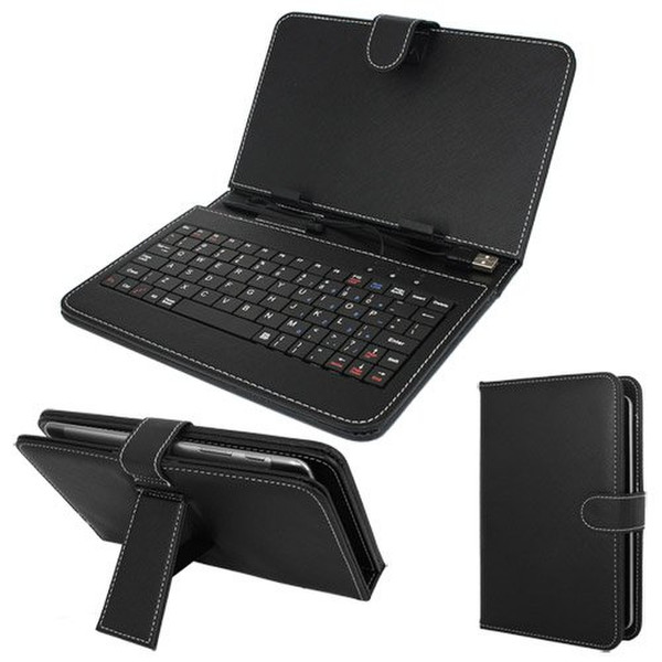 Sanoxy 7″ Tablet Stand/USB Keyboard 7Zoll Blatt Schwarz