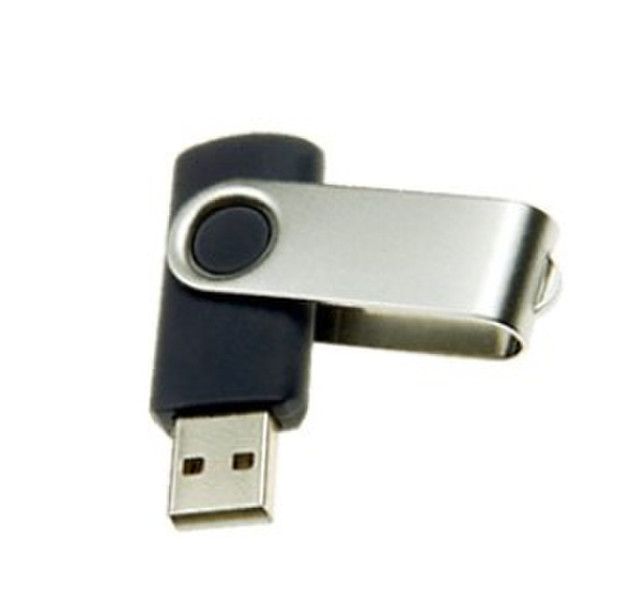 Gigaram USB 2.0, 4GB 4ГБ USB 2.0 Черный, Cеребряный USB флеш накопитель