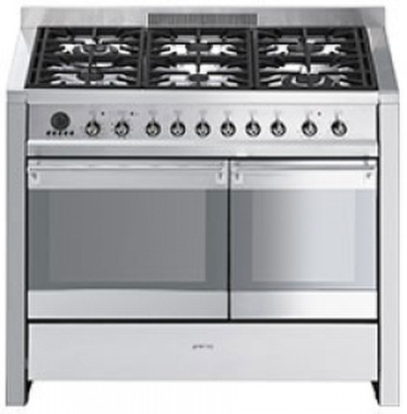 Smeg A2PY-8 Freestanding Gas hob A Stainless steel cooker