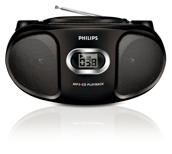 Philips AZ302/37 2Вт Черный домашний музыкальный центр